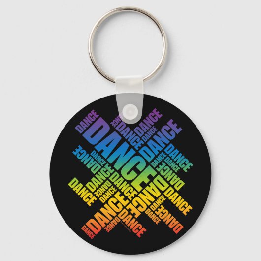 Porte-clés Danse typographique (spectre) (Recto)