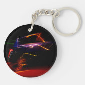 Porte-clés danse voiture violette (Dos)