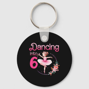 Porte-clés Danser en 6 Ballerina 6e anniversaire Ballet de fê