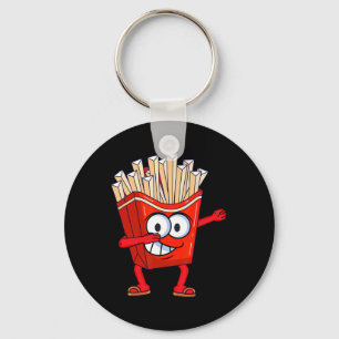 Porte-clés Danser mignonne Fries Français Dabbing Français Fr