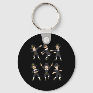 Porte-clés Danser Pèlerin Thanksgiving Day Boys Girls Kid