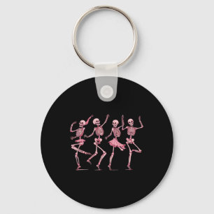 Porte-clés Danser Rose Skeletons Danse Jour De La Mort Hallow