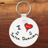 Porte-clés Danses de salsa - I Heart Salsa Dancing (Recto)