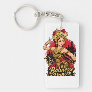 Porte-clés danseur balinais