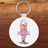 Porte-clés Danseur de ballet gras en PInk Tutu (Recto)