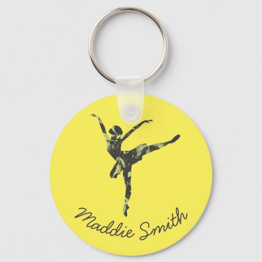 Porte-clés Danseur de ballet moderne danse moderne (Recto)