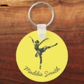 Porte-clés Danseur de ballet moderne danse moderne (Recto)