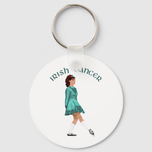 Porte-clés Danseur de pas irlandais - Turquoise