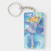 PORTE-CLÉS DANSEUR DE RUBAN D'ANNÉE BISSEXTILE (Devant)