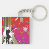 Porte-clés Danseur Et Guitare (Dos)