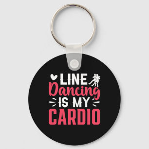 Porte-clés Danseur Ligne Danse Danse La Danse Est Mon Cardio