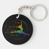 Porte-clés Danseur papillon (Dos)