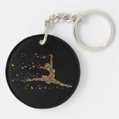 Porte-clés Danseur papillon (Dos)