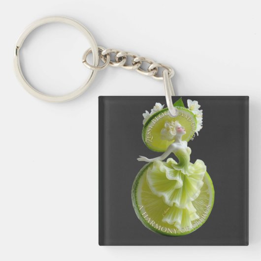 Porte-clés Danseur tranche de citron art manches longues (Devant)
