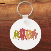 Porte-clés Danseurs latins colorés (Recto)