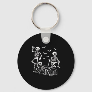 Porte-clés Danseuse Danseuse Skeletons Dessin Halloween Anti 