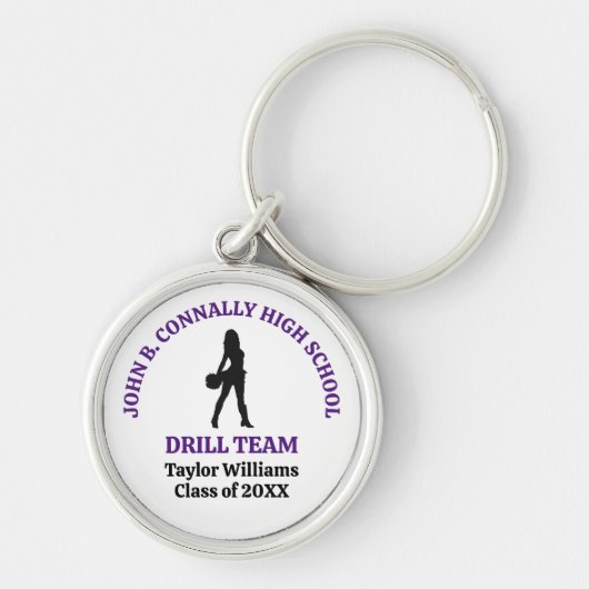Porte-clés Danseuse de l'équipe de drill de l'école secondair (Devant)