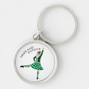 Porte-clés Danseuse des Highlands écossais - Vert
