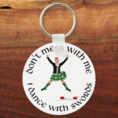 Porte-clés Danseuse des Highlands Ne Me Cherchez Pas (Recto)