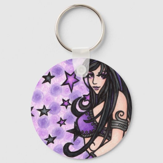 Porte-clés Danseuse du ventre violet (Recto)