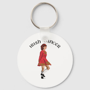 Porte-clés Danseuse Irlandaise en Rouge