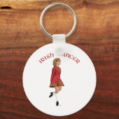 Porte-clés Danseuse irlandaise en rouge (Recto)