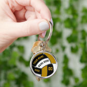 Porte-clés Dark Gold and Black Custom Volleyball Keychains (main)