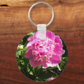 Porte-clés Dark rose peonies (Recto)