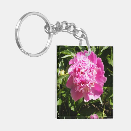 Porte-clés Dark rose peonies (Devant gauche)