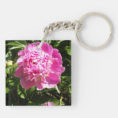 Porte-clés Dark rose peonies (Dos)