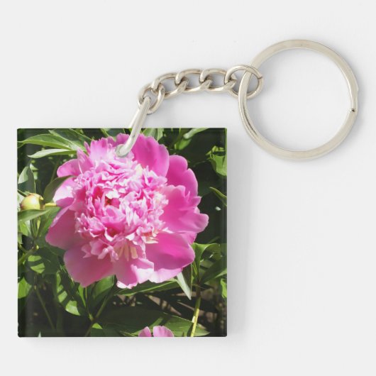 Porte-clés Dark rose peonies (Dos)