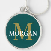 Porte-clés Dark Teal Solid Color (Devant)