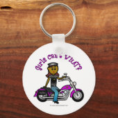 Porte-clés Dark Woman Biker (Recto)