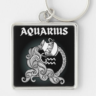Porte-clés Dark Zodiac - Verseau Art de l'Astrologie Médiév