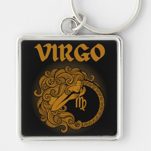 Porte-clés Dark Zodiac - Virgo | Medieval Astrology Art (Devant)