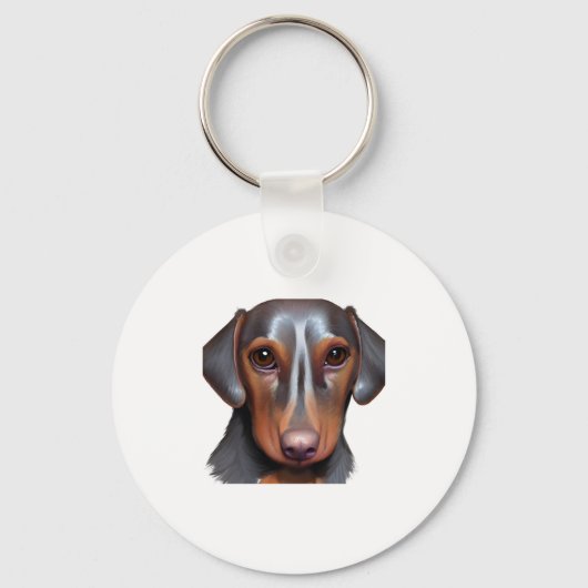 Porte-clés Darling Dachshund (Recto)