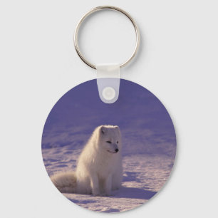 Porte-clés d'art d'ours polaire en hiver