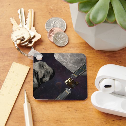 Porte-clés Dart Spacecraft Et Le Liciacube Avant Impact (Bureau)