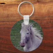Porte-clés Dartmoor Grey Pony Mare Repose (Recto)
