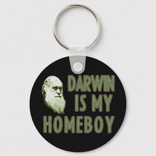 Porte-clés Darwin est mon garçon (Recto)