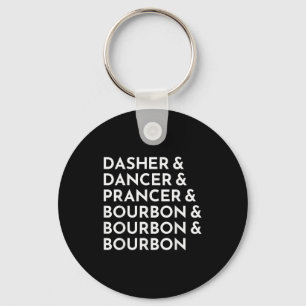 Porte-clés Dasher Dancer Prancer & Bourbon Noël Holi