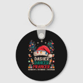 Porte-clés Dasher Dancer Prancer And Bourbon Funny Christmas  (Recto)