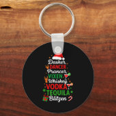 Porte-clés Dasher Dancer Prancer Vixen Moscato Vodka Tequila (Recto)