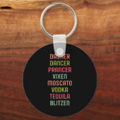 Porte-clés Dasher Dancer Prancer Vixen Moscato Vodka Tequila  (Recto)