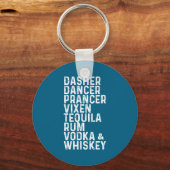 Porte-clés Dasher Dancer Prancer Vixen Tequila Rum Vodka And  (Recto)
