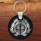 Porte-clés Date Clan Kamon Argent Chrome (Recto)