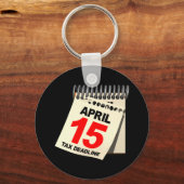 Porte-clés Date limite fiscale (Recto)