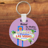 Porte-clés Date Mariage Las Vegas (Recto)