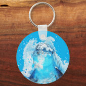 Porte-clés Dauphin bleu (Recto)