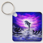 Porte-clés Dauphin clair de lune (Recto)